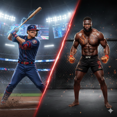 방망이 든 오타니 vs 은가누