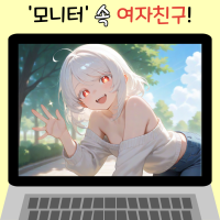 모니터 속 여자친구!