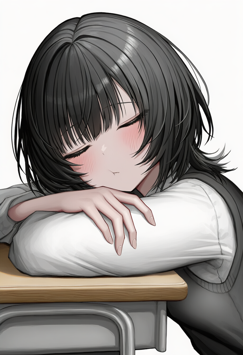 옆자리 그녀의 자는 얼굴에 반했다.