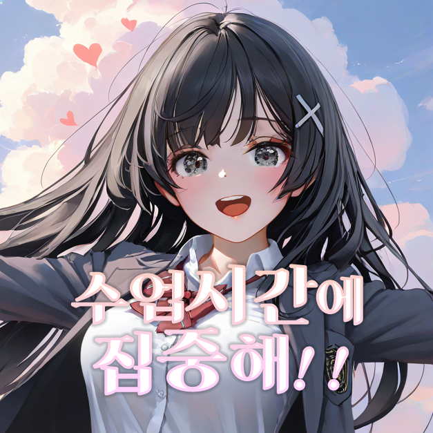 수업시간에 집중해!!