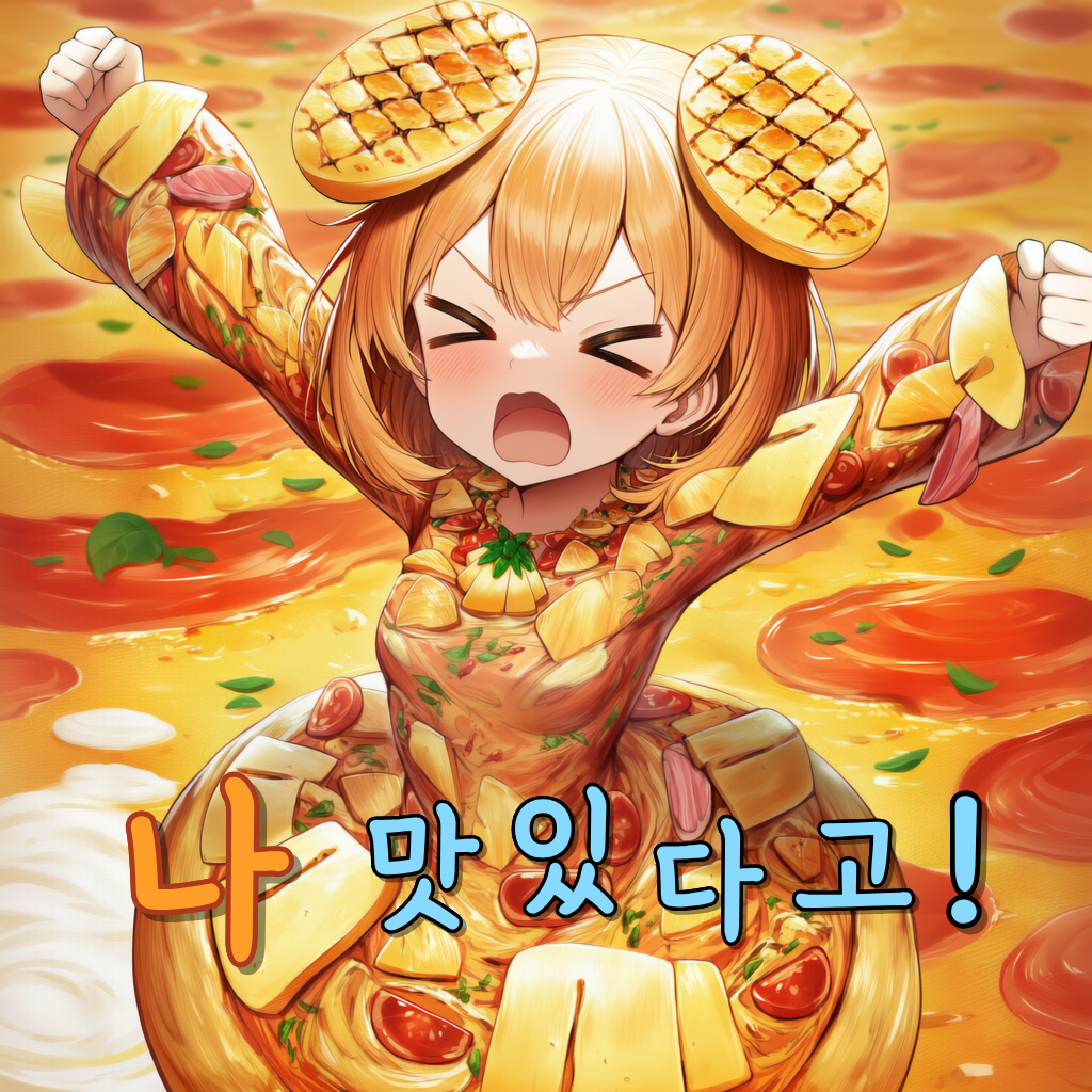 나 맛있다고!