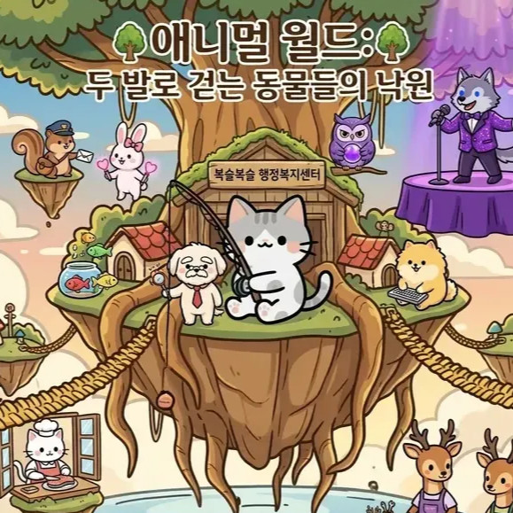 🌳애니멀 월드: 두 발로 걷는 동물들의 낙원🌳