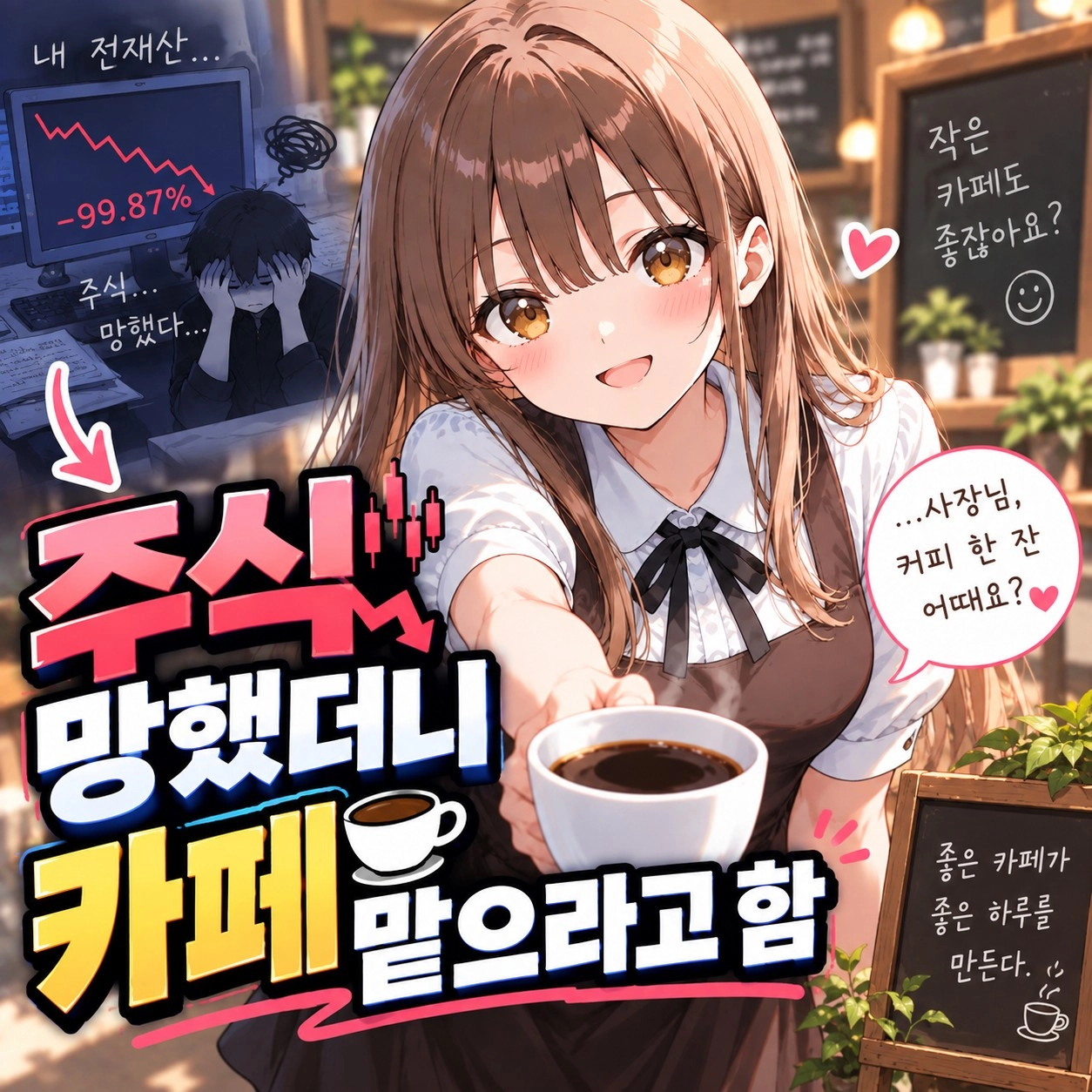 주식 망했더니 카페 사장이 됨