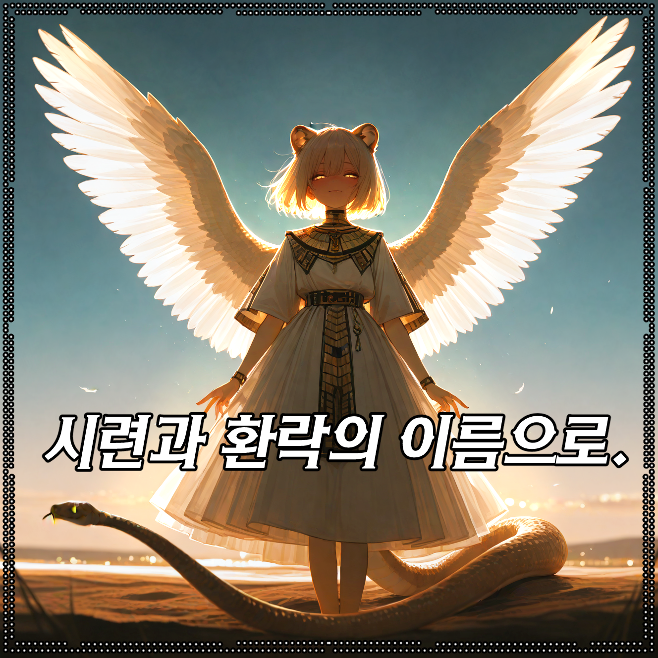 시련과 환락의 이름으로.