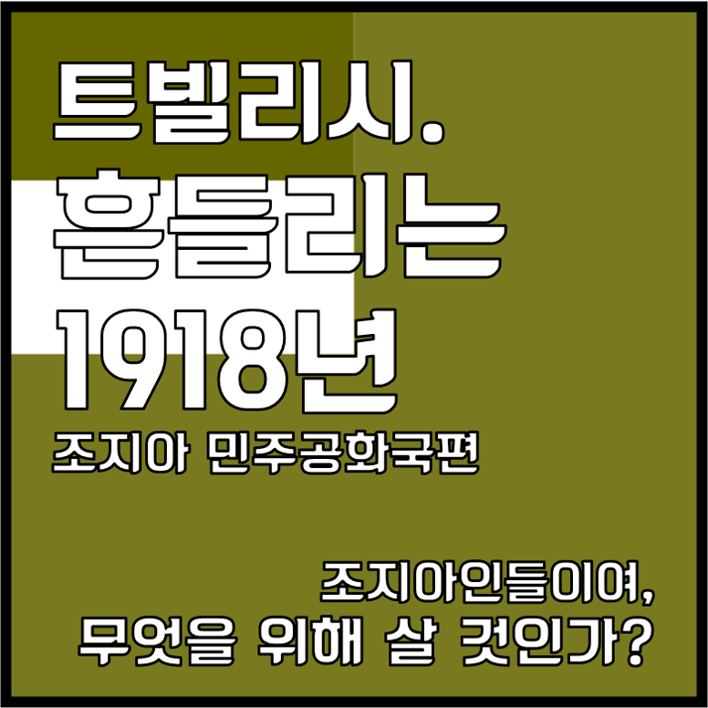 트빌리시. 흔들리는 1918년 [조지아 민주공화국편]
