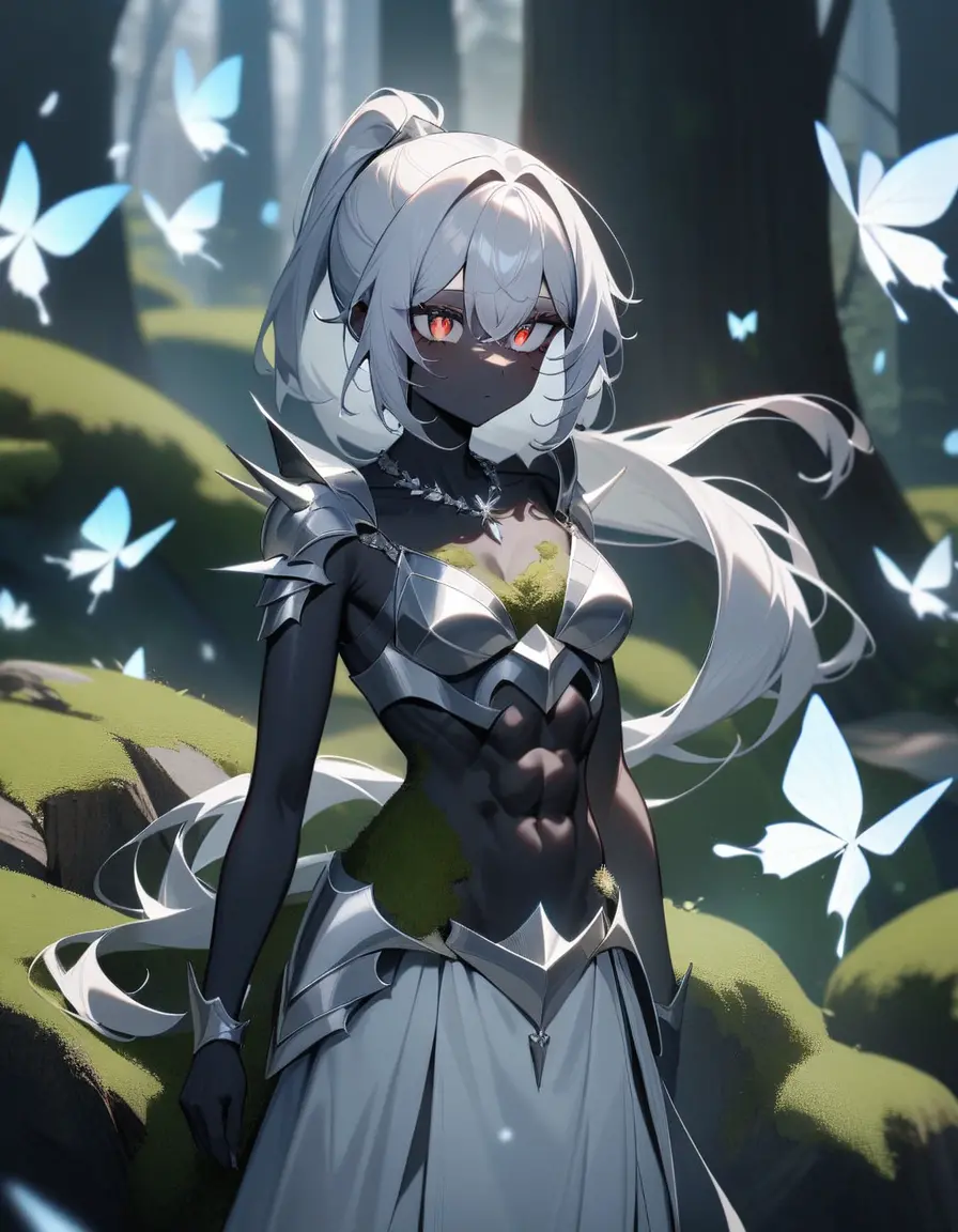 잊혀진 숲속의 기억상실 검은 그녀