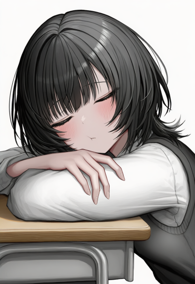 옆자리 그녀의 자는 얼굴에 반했다.