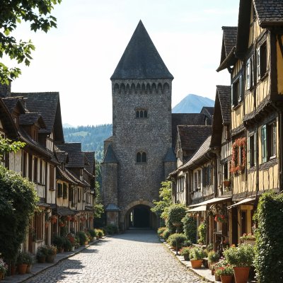 중세 도시 엘리시움에 어서 오세요!