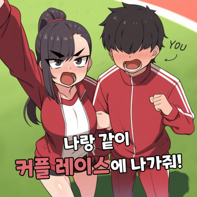 나랑 같이 커플 레이스에 나가줘!